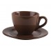 BANQUET Tasse und Untertasse braun 20240A2892