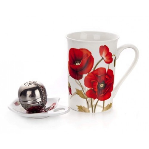 BANQUET Tea Set Mohn, 60HM08092-A BANQUET Tea Set Mohn, 60HM08092-A