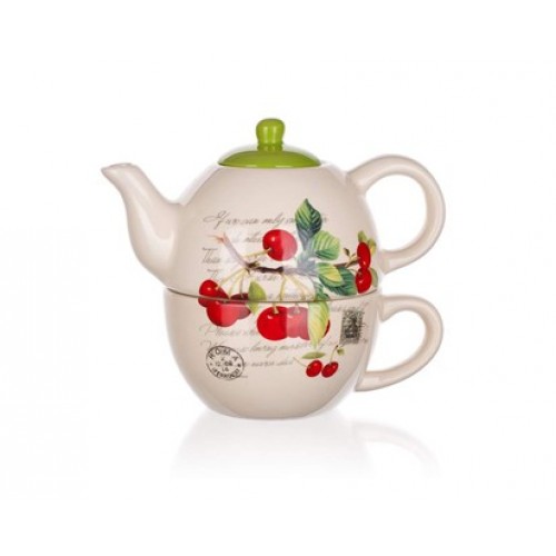 BANQUET Teekane mit einer Tasse Cherry 60ZF1124CH