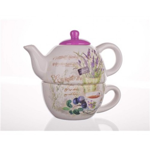 BANQUET Teekanne mit Tasse LAVENDER 60ZF1124-A