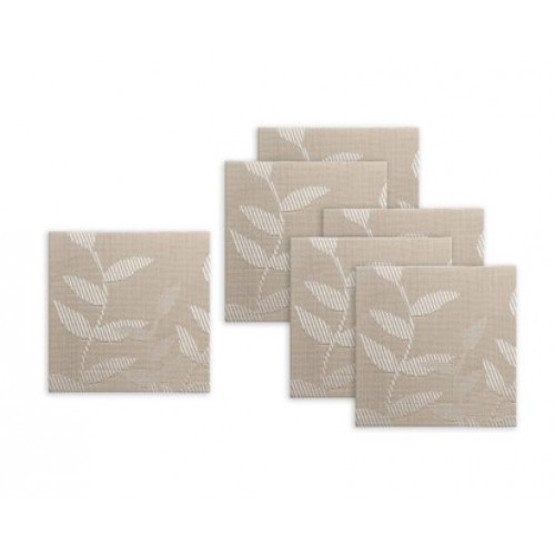 BANQUET 6 St. Glasunterlagen 10x10 cm LEAF 12FHH99038N BANQUET 6 St. Glasunterlagen 10x10 cm LEAF 12FHH99038N
