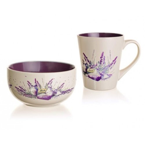 BANQUET Frühstücksset – Schale+Tasse LAVENDER, 60HH1433L BANQUET Frühstücksset – Schale+Tasse LAVENDER, 60HH1433L
