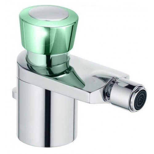 KLUDI Joop! Bidet-Einhandmischer DN 10, Chrom/Grün glass 55216H705