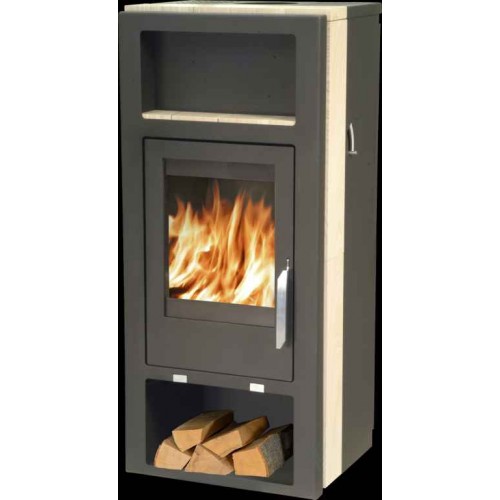 ABX BELT AQUA, Kaminofen, rot