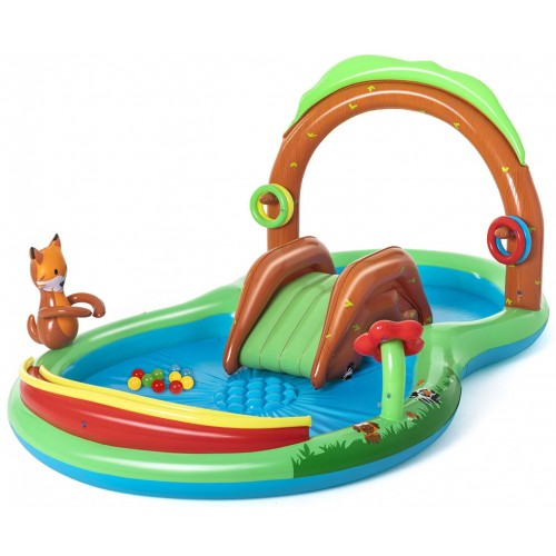 BESTWAY Wasserspielcenter Waldtiere, 295 x 199 x 130 cm 53093