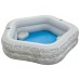 BESTWAY TruPrint Family Pool 213 x 206 x 53 cm, Steinwand-Optik 54423