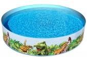 BESTWAY Fill 'N Fun Dinosaurier Planschbecken, 244 x 46 cm 55001
