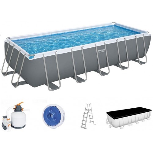 BESTWAY Power Steel Frame Pool 640 x 274 x 132 cm, Komplett-Set mit Sandfilteranlage 5612B BESTWAY Power Steel Frame Pool 640 x 274 x 132 cm, Komplett-Set mit Sandfilteranlage 5612B