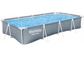 BESTWAY Steel Pro Frame Pool, 366 x 201 x 66 cm, ohne Pumpe 561FT