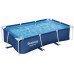 BESTWAY Steel Pro Frame Pool 259 x 170 x 61 cm, ohne Pumpe, eckig, blau 56403