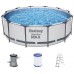 BESTWAY Steel Pro Max Frame Pool 366 x 100 cm, Set mit Filterpumpe 56418