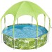 BESTWAY Steel Pro Splash-in-Shade Frame Pool mit Sonnenschutzdach 244 x 51 cm 56432