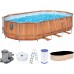 BESTWAY Power Steel Comfort Jet Frame Pool 610 x 366 x 122 cm, mit Filterpumpe 56719