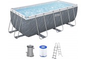 BESTWAY Steel Pro Max Frame Pool-Set 412 x 201 x 122 cm, mit Filterpumpe 56722