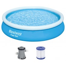 BESTWAY Fast Set Pool 366 x 76 cm, mit Filterpumpe 57274