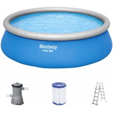 BESTWAY Fast Set Pool 457 x 122 cm, mit Filterpumpe 57289