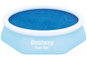 BESTWAY Solarabdeckplane 210 cm, für runde 244 cm Fast Set Pools 58060