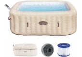 BESTWAY Lay-Z-Spa Rome AirJet Energiespar-Whirlpool, 201 x 201 x 71 cm, 7 Personen 6001M