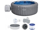 BESTWAY Lay-Z-Spa Santorini HydroJet Energiespar-Whirlpool, 216 x 80 cm, 7 Personen 6001T