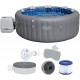 BESTWAY Lay-Z-Spa Santorini HydroJet Energiespar-Whirlpool, 216 x 80 cm, 7 Personen 6001T