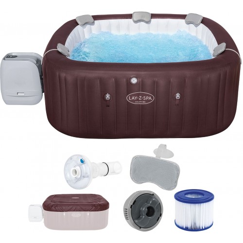 BESTWAY Lay-Z-Spa Maldives HydroJet Pro Whirlpool, 201 x 201 x 80 cm, für 7 Personen 6001U