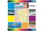 BESTWAY Wasserfeste, selbstklebende Reparaturflicken, 6,5 x 6,5 cm, 10 Stück 62091