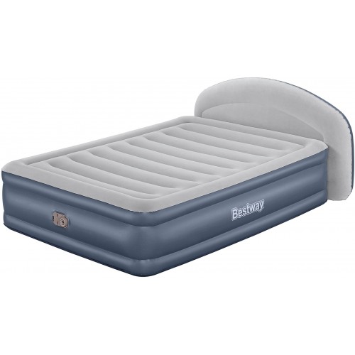 BESTWAY TriTech Doppelluftbett mit integrierter Elektropumpe, 229 x 152 x 84 cm 671BD