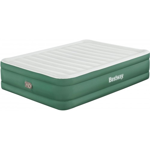 BESTWAY Toughlite Doppelluftbett mit integrierter Elektropumpe, 203 x 152 x 46 cm 69646