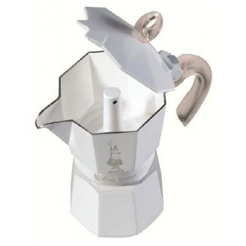 BIALETTI Moka Glossy 1 Tasse, allu weiss, 2140199313
