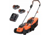 Black & Decker POWERCONNECT BCMW3318L2 Akku-Rasenmäher (2x18V/2x2,5Ah Li-Ion)