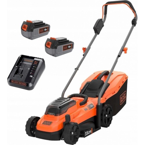 Black & Decker POWERCONNECT BCMW3318L2 Akku-Rasenmäher (2x18V/2x2,5Ah Li-Ion)