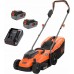 Black & Decker POWERCONNECT BCMW3318L2 Akku-Rasenmäher (2x18V/2x2,5Ah Li-Ion)