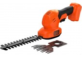 Black & Decker BCSS18B Akku-Strauchschere 18 V, Breite 20 cm, Grasbalken, ohne Akku