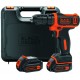 Black & Decker BDCDD12KB-QW Akku-Bohrschrauber 10,8V/1,5Ah Li-Ion, 26Nm, 2 akku