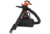 Black & Decker BEBLV301-QS Elektro-Laubsauger 3in1 230V (3000W/72l) Laubfang-Rucksack