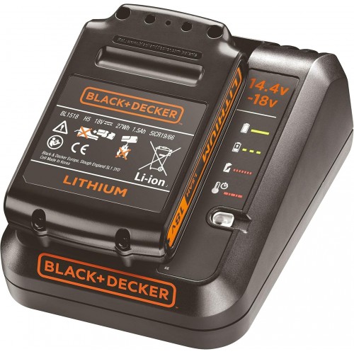Black & Decker BDC1A15-QW Starter-Kit Akku Li-Ion (18V/1x1,5Ah) + Ladegerät 1A