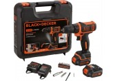 Black & Decker BDCDD12KB-QW Akku-Bohrschrauber (26Nm/10,8V/2x1,5Ah), Koffer