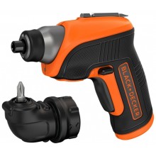 Black & Decker CS3652LC-QW Akku-Schrauber mit Winkelaufsatz (5,5Nm/3,6V/1,5Ah)