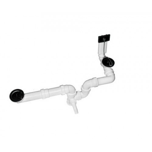 BLANCO Doppel-Ab-und Überlaufgarnitur 1 1/2" 137034