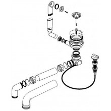 BLANCO Ablauffernbedienung Nachrüst-Set mit Drehexzenter SONA 45S, XL 6S 217163