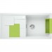 BLANCO SITY XL 6 S Einbauspüle Siligranit InFino weiß Zubehör in kiwi 525063