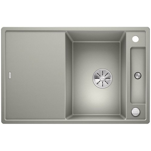 BLANCO AXIA III 45 S Silgranit inkl. Glasschneidbrett perlgrau InFino Ablauf 523186