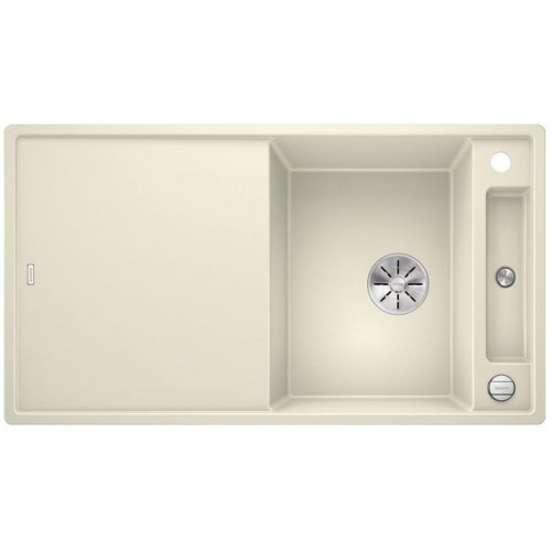 BLANCO AXIA III 5 S Silgranit inkl. Holzschneidbrett jasmin InFino Ablauf 523210