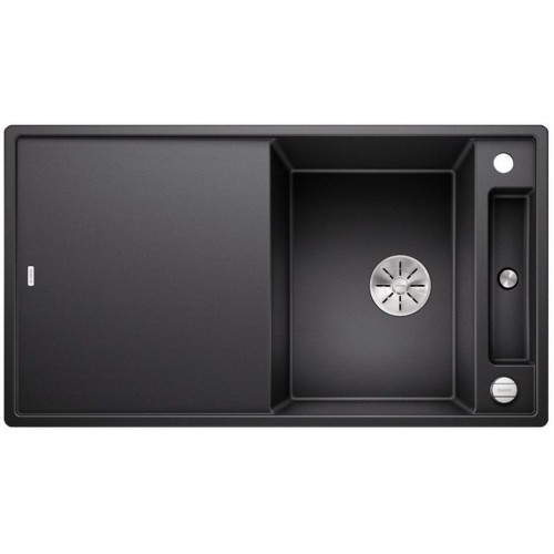 BLANCO AXIA III 5 S Silgranit inkl. Glasschneidbrett anthrazit InFino Ablauf 523215 BLANCO AXIA III 5 S Silgranit inkl. Glasschneidbrett anthrazit InFino Ablauf 523215