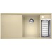 BLANCO AXIA III 6 S Silgranit PuraDur champagner Glasschneidbrett InFino Ablauf 523479