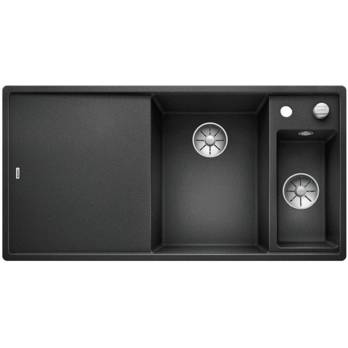 BLANCO AXIA III 6 S-F Silgranit anthrazit Holzschneidbrett InFino Ablauf 523483