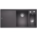 BLANCO AXIA III 6 S-F Silgranit felsgrau Glasschneidbrett InFino Ablauf 523490