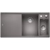 BLANCO AXIA III 6 S-F Silgranit alumetallic Holzschneidbrett InFino Ablauf 523485
