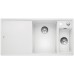 BLANCO AXIA III 6 S-F Silgranit weiss Glasschneidbrett InFino Ablauf 523492