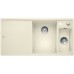 BLANCO AXIA III 6 S-F Silgranit jasmin Holzschneidbrett InFino Ablauf 523487